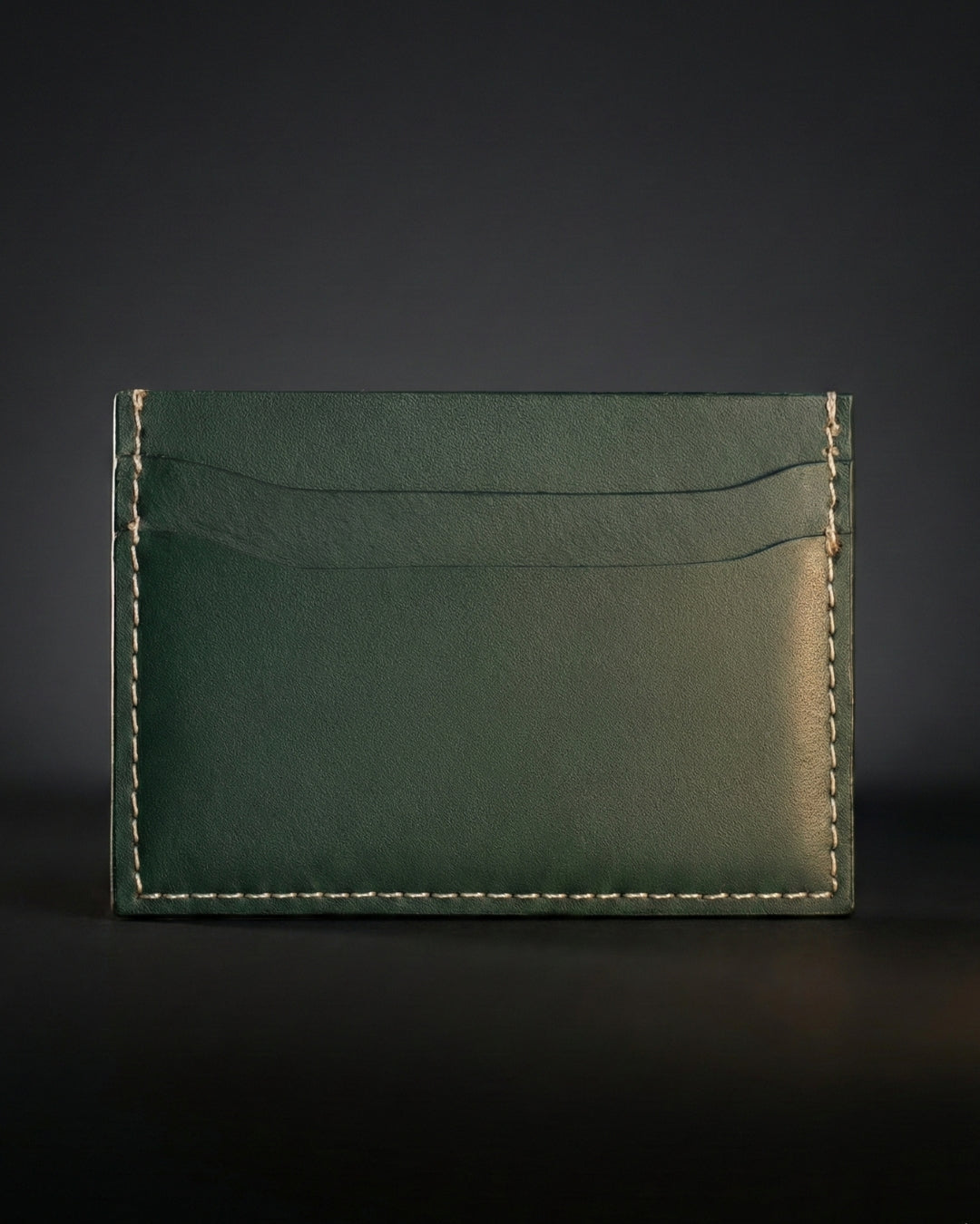 Leatheo Minimal Leather Card Holder – Forest Green