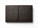 Leatheo Minimal Leather Card Holder – Croco brown