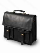 Leatheo Laptop Bag Brief Case - Black
