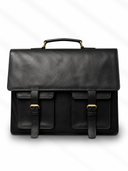 Leatheo Laptop Bag Brief Case - Black