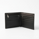 Leatheo Obsidian Bifold Wallet – Zip Edition