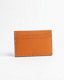Leatheo Minimal Leather Card Holder – Burnt Orange