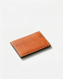 Leatheo Minimal Leather Card Holder – Burnt Orange