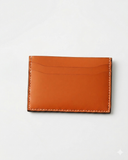 Leatheo Minimal Leather Card Holder – Burnt Orange