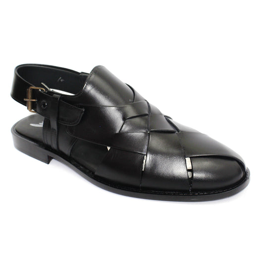 Fiero Black Handmade Leather Kheri