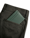 Leatheo Minimal Leather Card Holder – Forest Green
