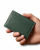 Leatheo Minimal Leather Card Holder – Forest Green
