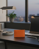 Leatheo Minimal Leather Card Holder – Burnt Orange