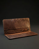 Leatheo Heritage Long Leather Wallet – Rustic Brown