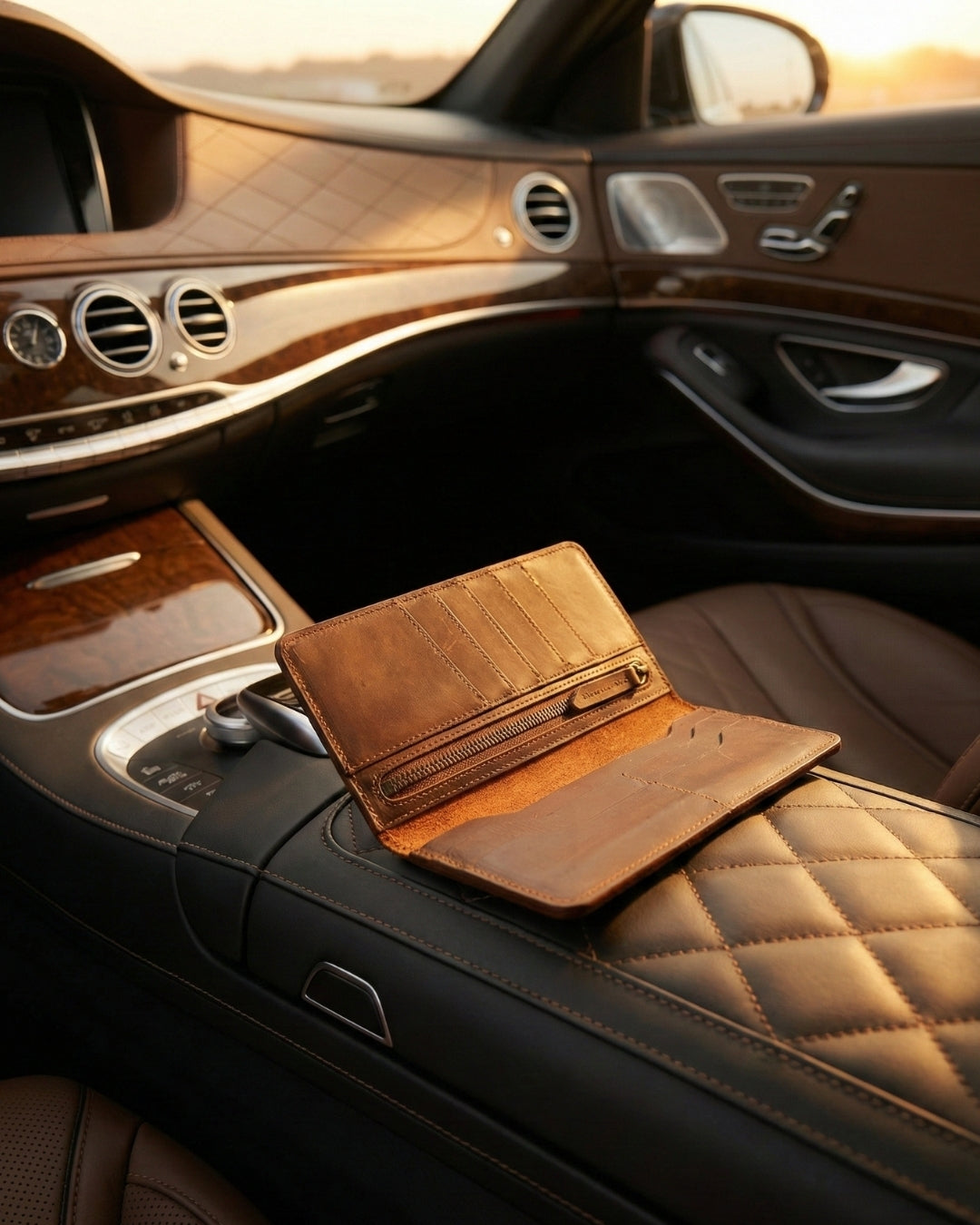 Leatheo Heritage Long Leather Wallet – Rustic Brown