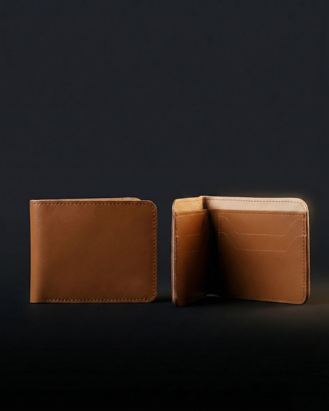 Leatheo Classic Bifold Wallet – Tan Brown
