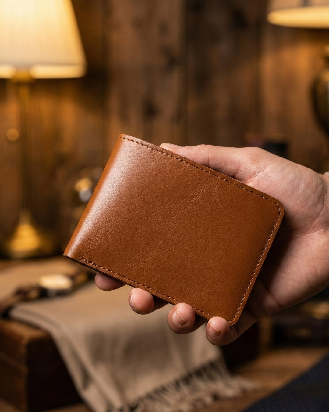 Leatheo Classic Bifold Wallet – Tan Brown