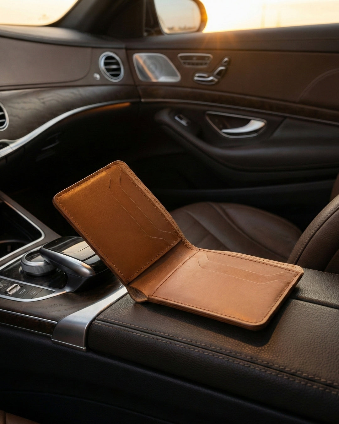 Leatheo Classic Bifold Wallet – Tan Brown