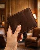 Leatheo Classic Bifold Wallet – Espresso Brown