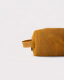 Leatheo Royal Leather Dopp Kit — Caramel brown