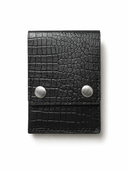 The Midnight Croc Wallet - Card & Cash Holder