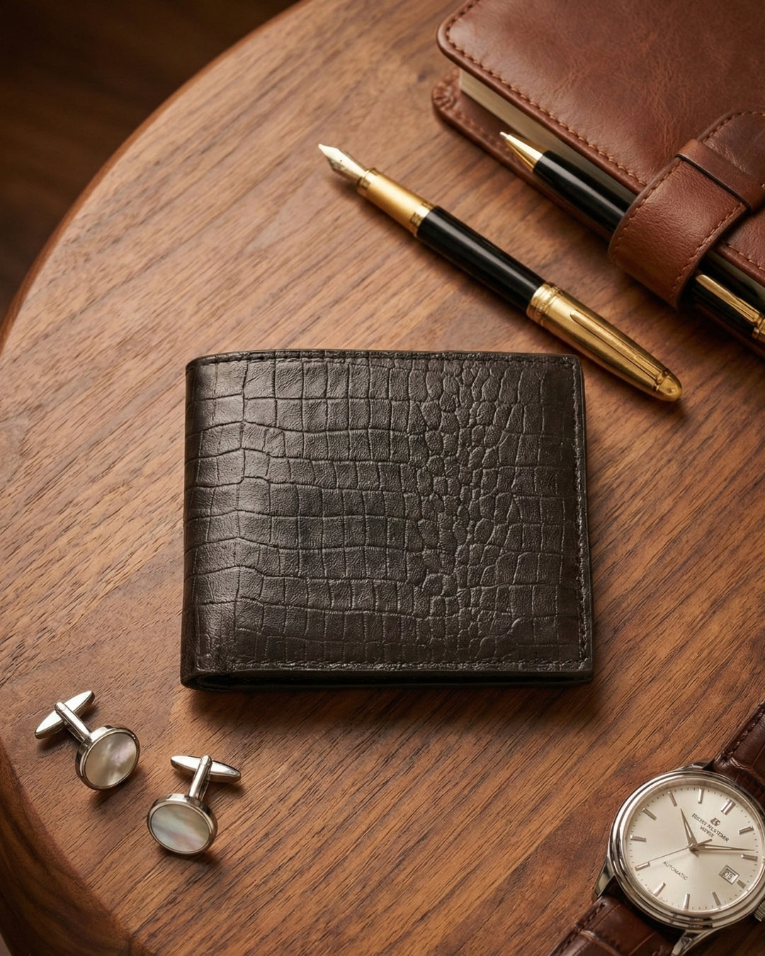 Leatheo Classic Textured Leather Wallet