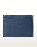 Leatheo Minimal Leather Card Holder – Navy Blue