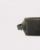 Leatheo Royal Leather Dopp Kit — Slate Grey