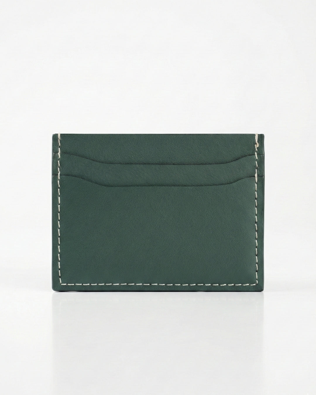 Leatheo Minimal Leather Card Holder – Forest Green