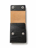 The Midnight Croc Wallet - Card & Cash Holder