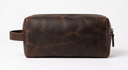 Leatheo Royal Leather Dopp Kit — Vintage Brown