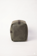 Leatheo Royal Leather Dopp Kit — Slate Grey