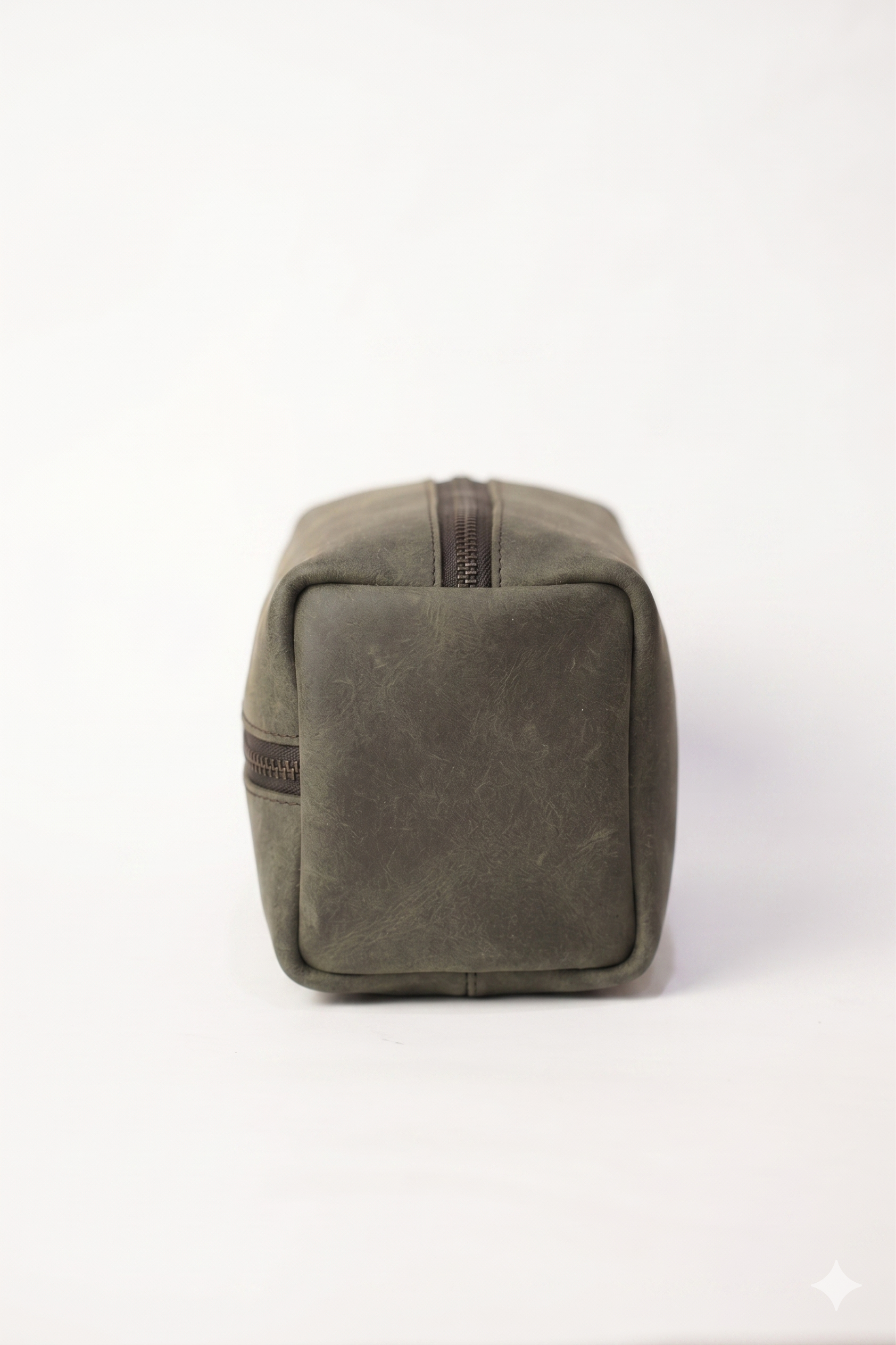 Leatheo Royal Leather Dopp Kit — Slate Grey