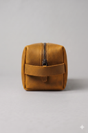 Leatheo Royal Leather Dopp Kit — Caramel brown