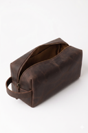 Leatheo Royal Leather Dopp Kit — Vintage Brown