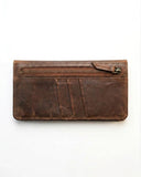 Leatheo Heritage Long Leather Wallet – Rustic Brown