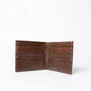 Leatheo Classic Textured Leather Wallet – Brown
