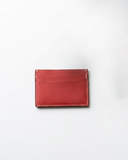 Leatheo Minimal Leather Card Holder – Cherry Red
