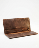 Leatheo Heritage Long Leather Wallet – Rustic Brown