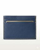 Leatheo Minimal Leather Card Holder – Navy Blue