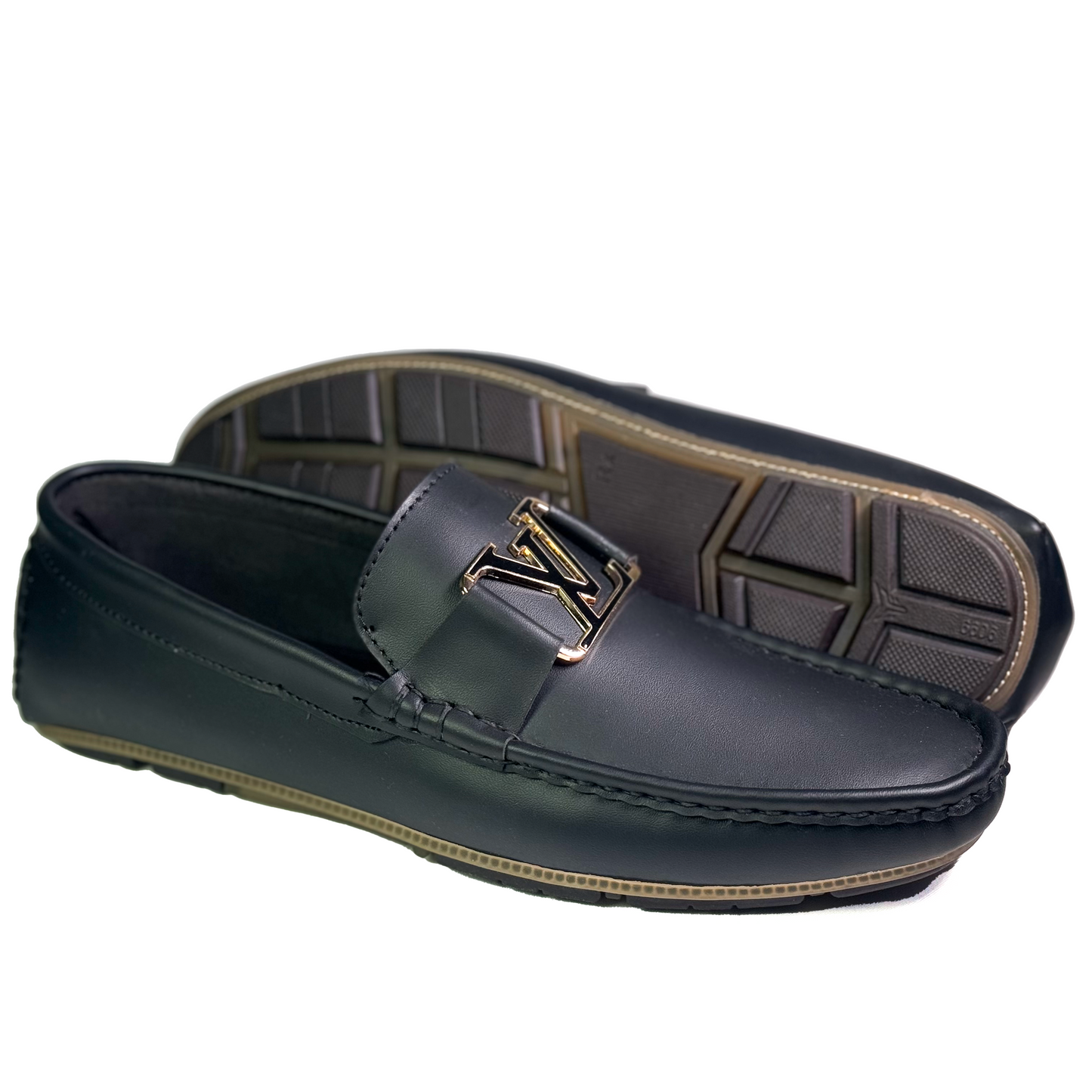 LV BLK Loafers