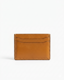 Leatheo Minimal Leather Card Holder – Mustard Yellow